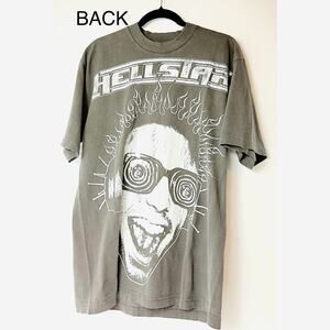 Hellstar T-Shirt‎ Mens MED Rage Heaven Sounds Like Dark Gray Grunge Streetwear